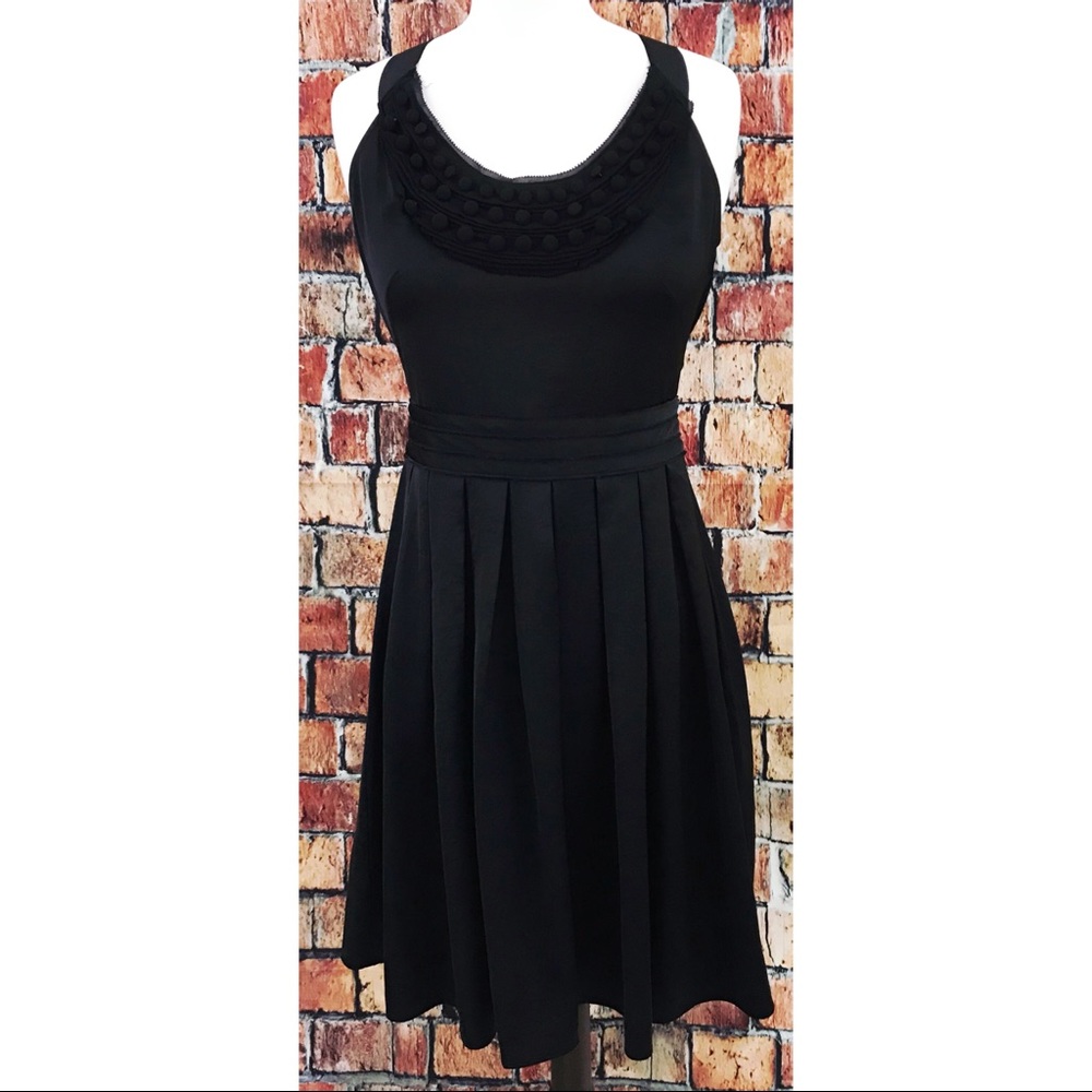 Ann Taylor LOFT Ribbon Neck Tie A-Line Dress